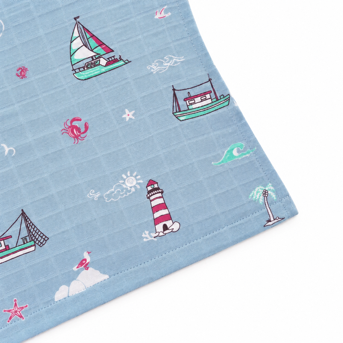 Little Ship Muslin Knot jabla & Reusable Muslin Nappies / Langot