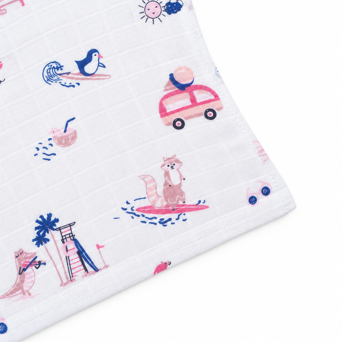 Little Tractors Muslin Knot jabla & Reusable Muslin Nappies / Langot