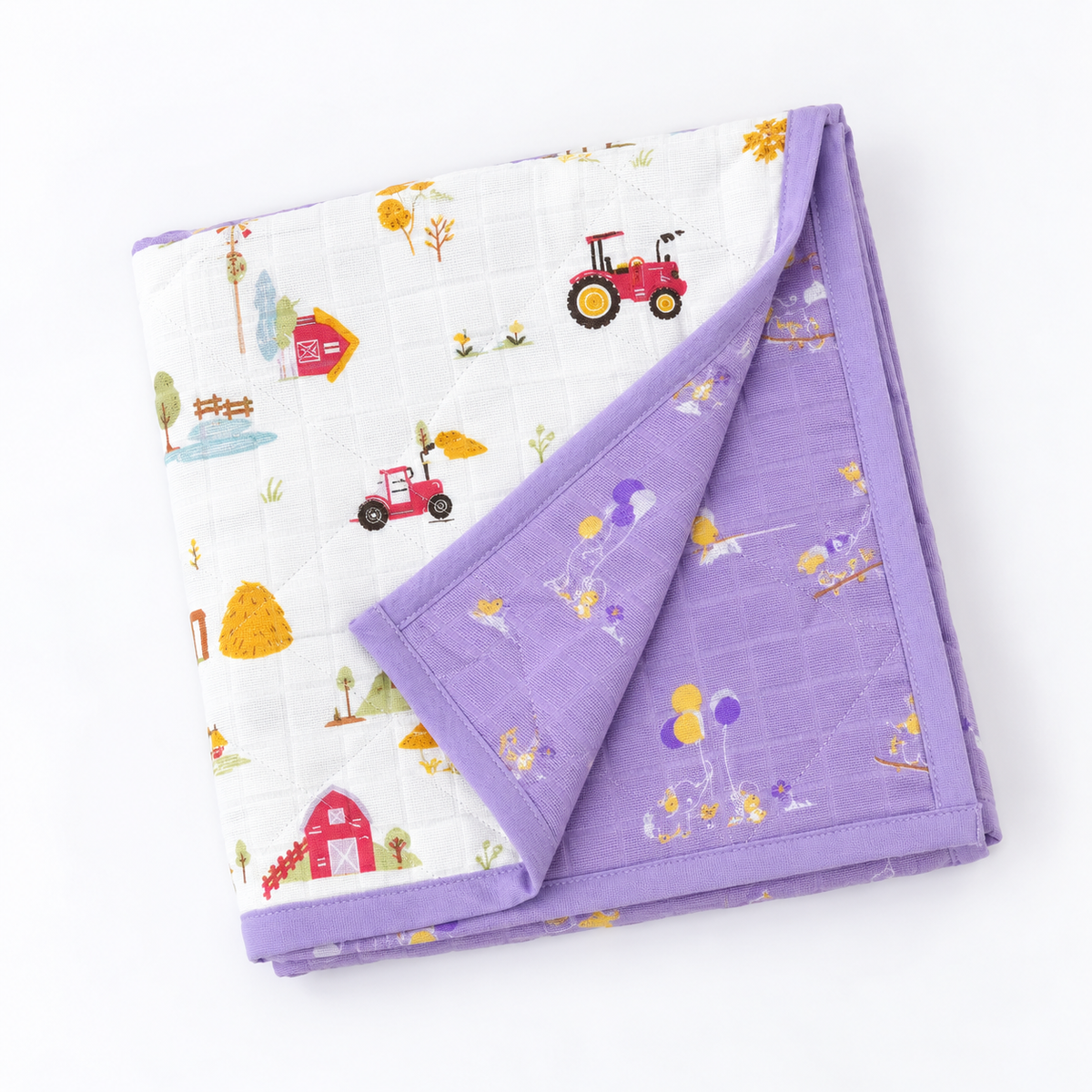 Little Friends Reversible Muslin Blanket/Quilt