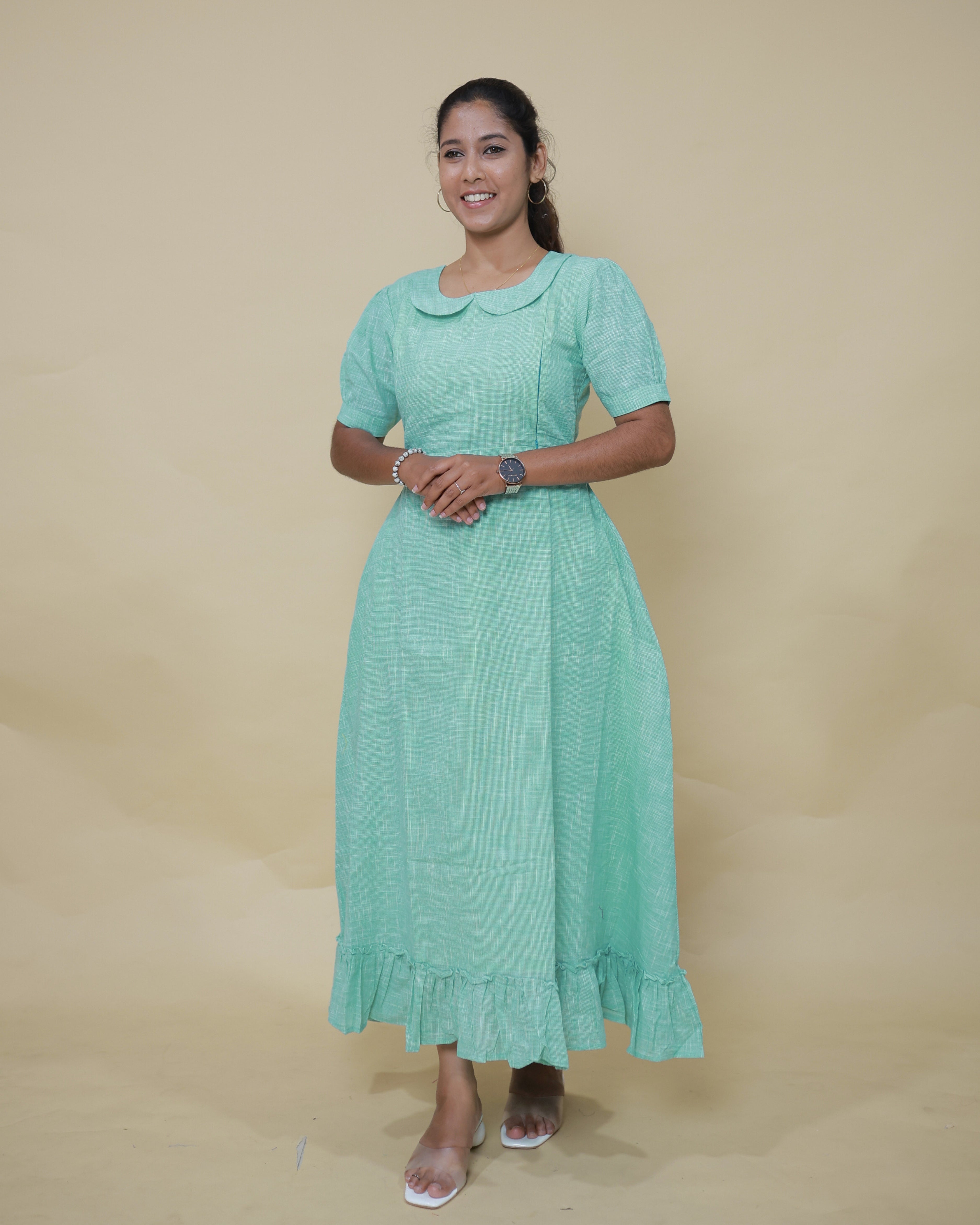 Cloudy Loom Maternity Maxi