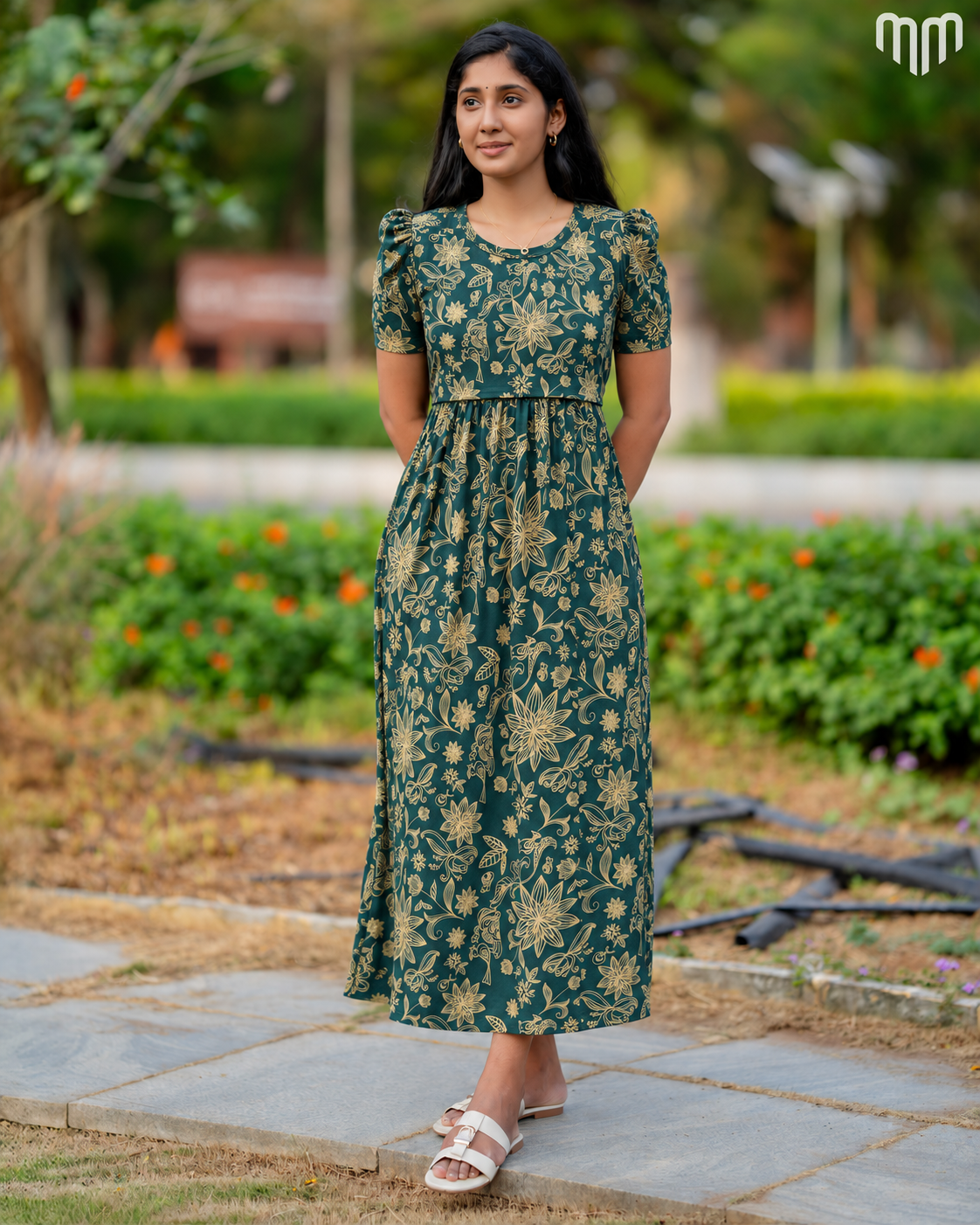 Emerald Garden Zipless Maternity Loungewear – Full Length
