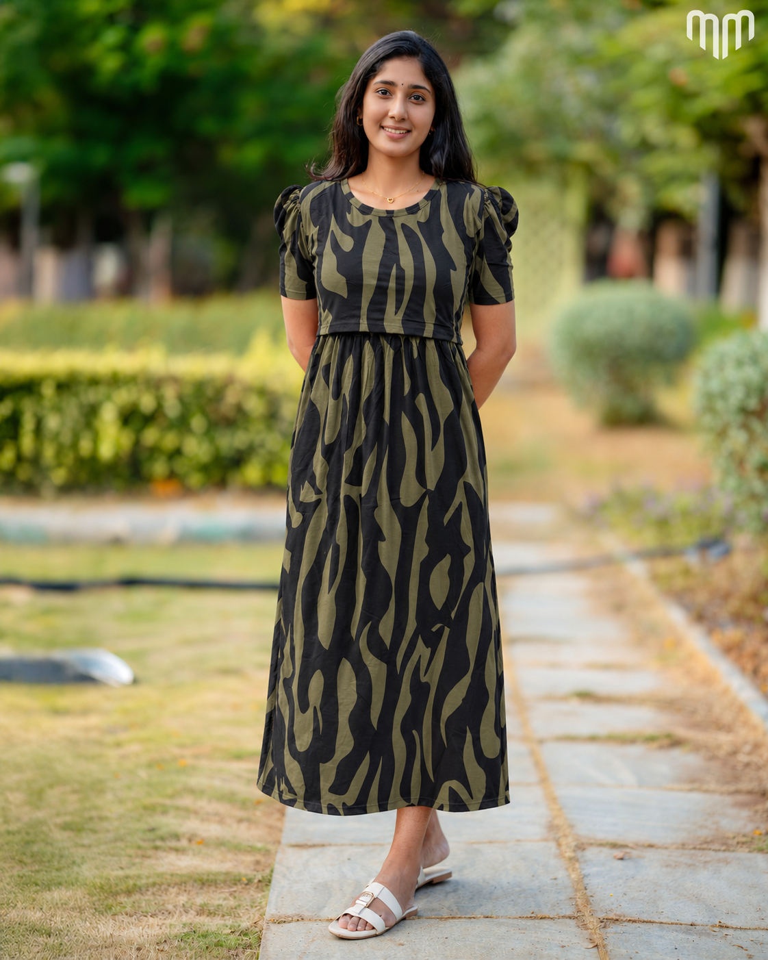 Olive Wave Zipless Maternity Loungewear – Full Length