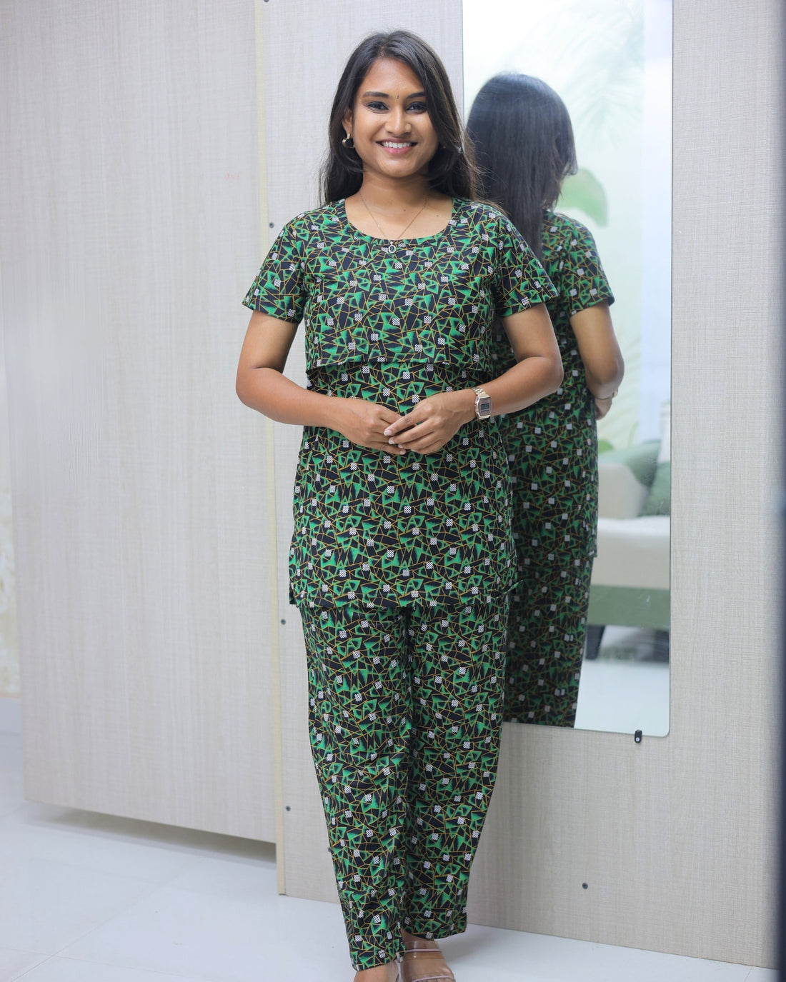 Doria | Zipless Feeding Pant Set