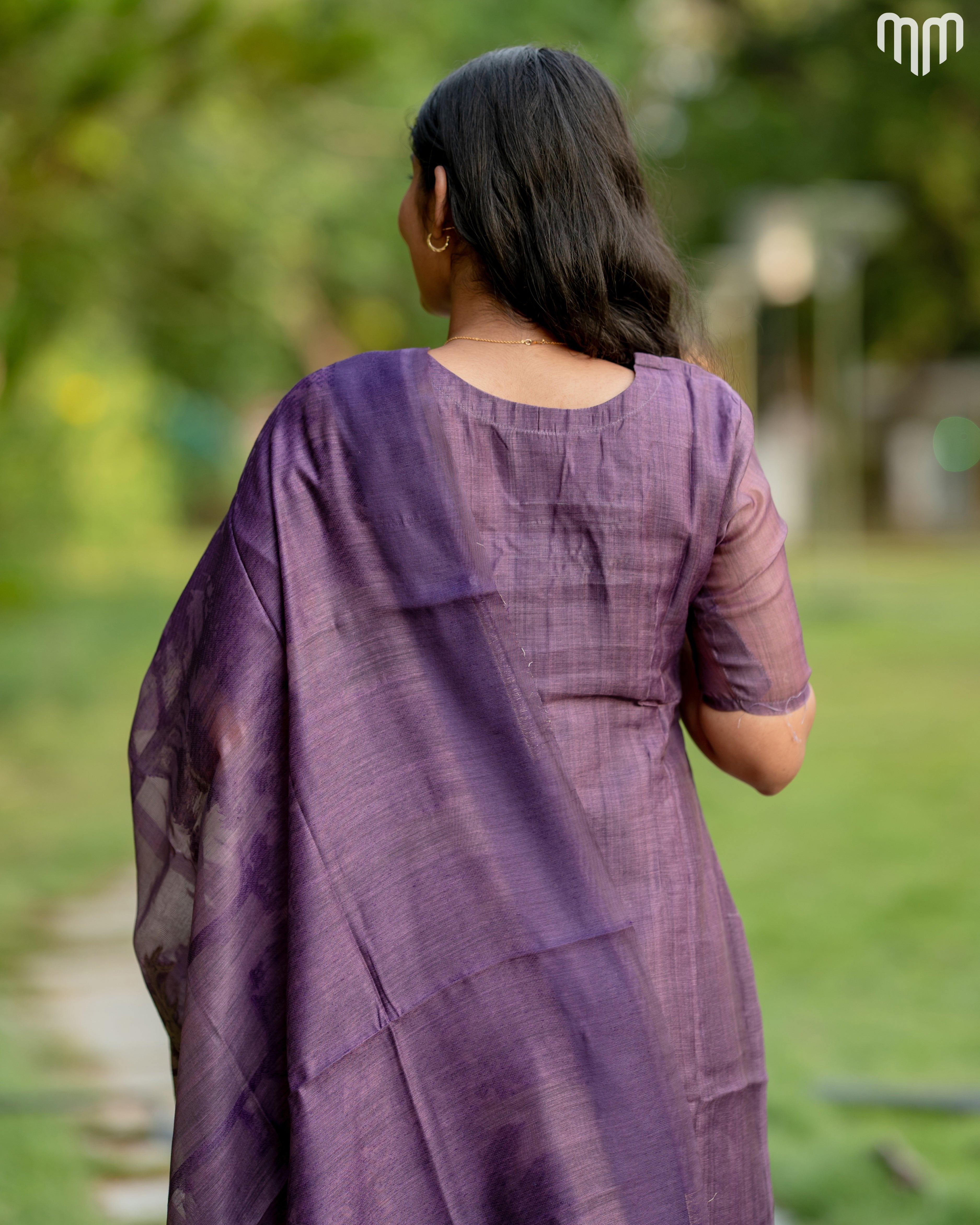 De_Purple Maternity Kurti Set - Top &amp; Dupatta