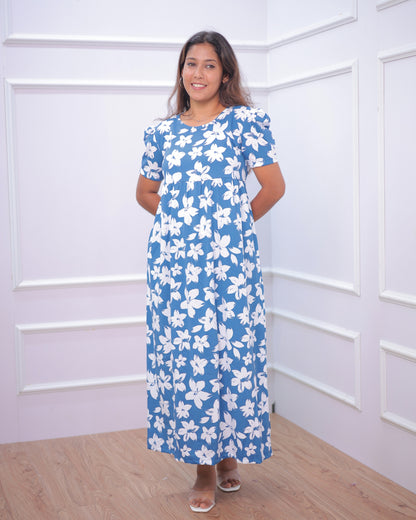 Fusion v2 | Casual Non-Maternity Loungewear - Puff Sleeve | Full Length