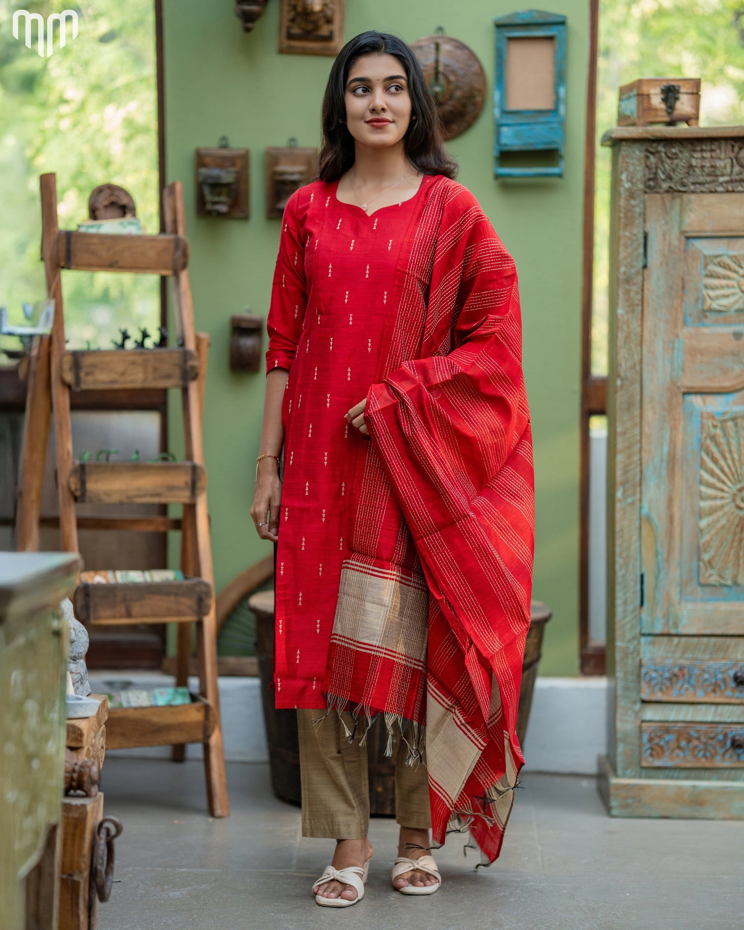 Tharagai_V2 Maternity Kurti Set