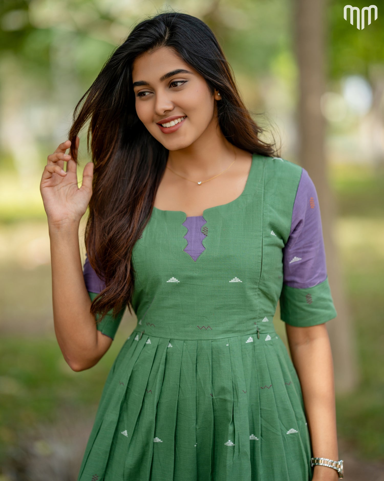 Tanmayi Handloom Cotton Maternity Maxi