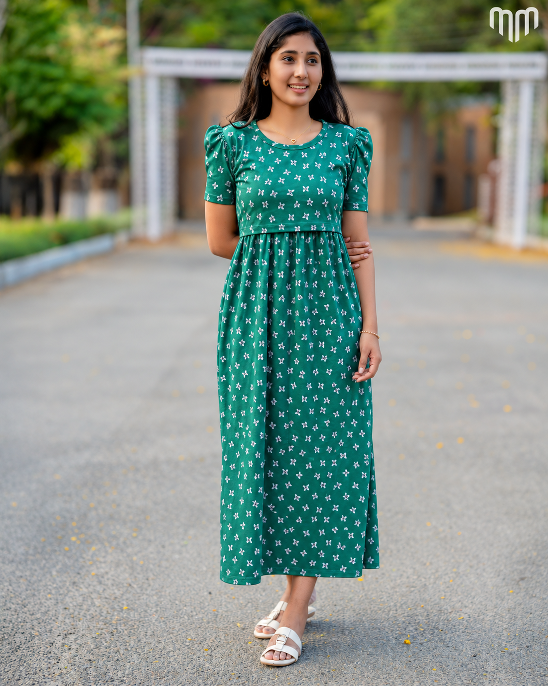 Emerald Butterfly Zipless Maternity Loungewear – Full Length - product image 1 | MMWEAR