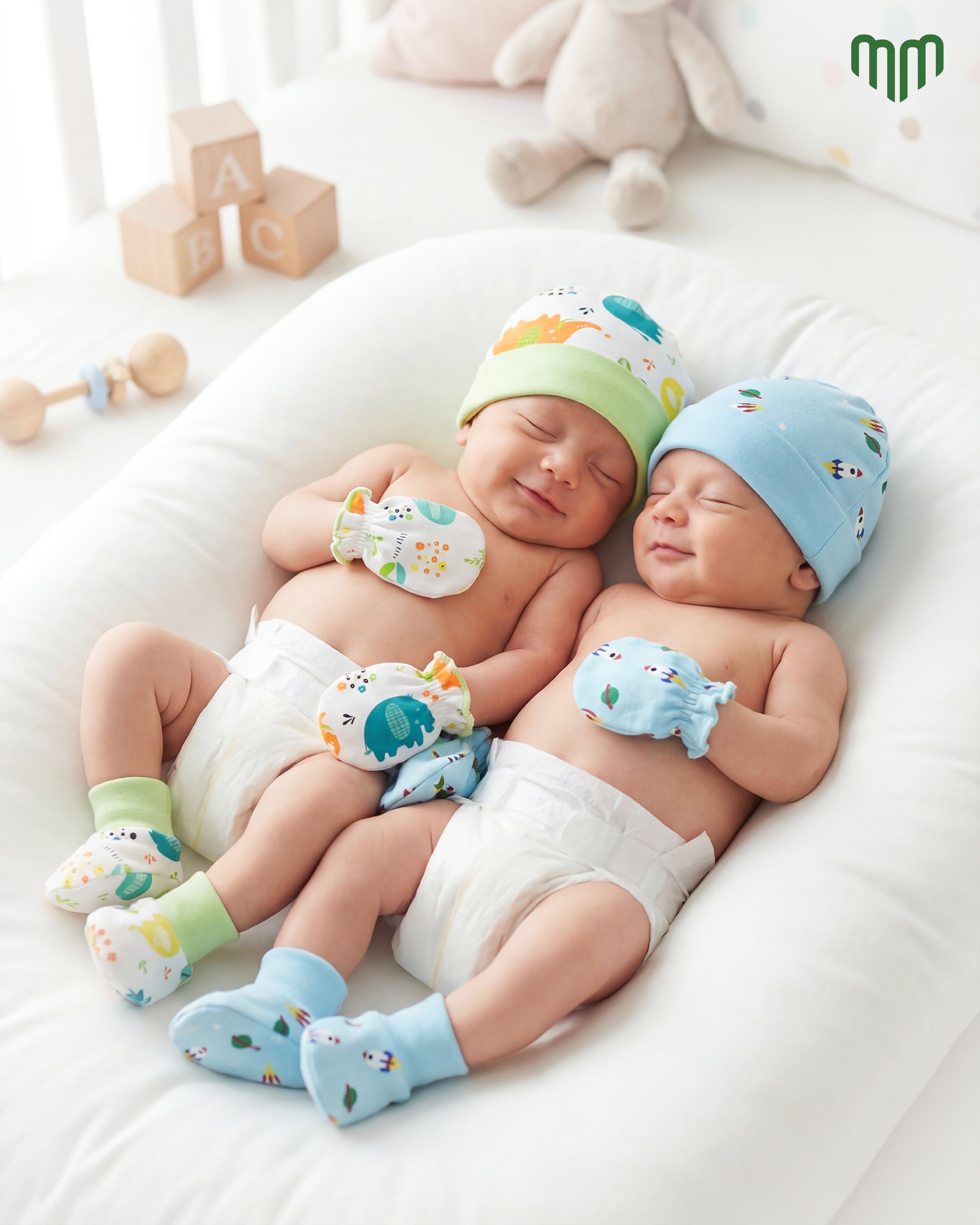 Cap, Mittens and Booties - Pack of 2