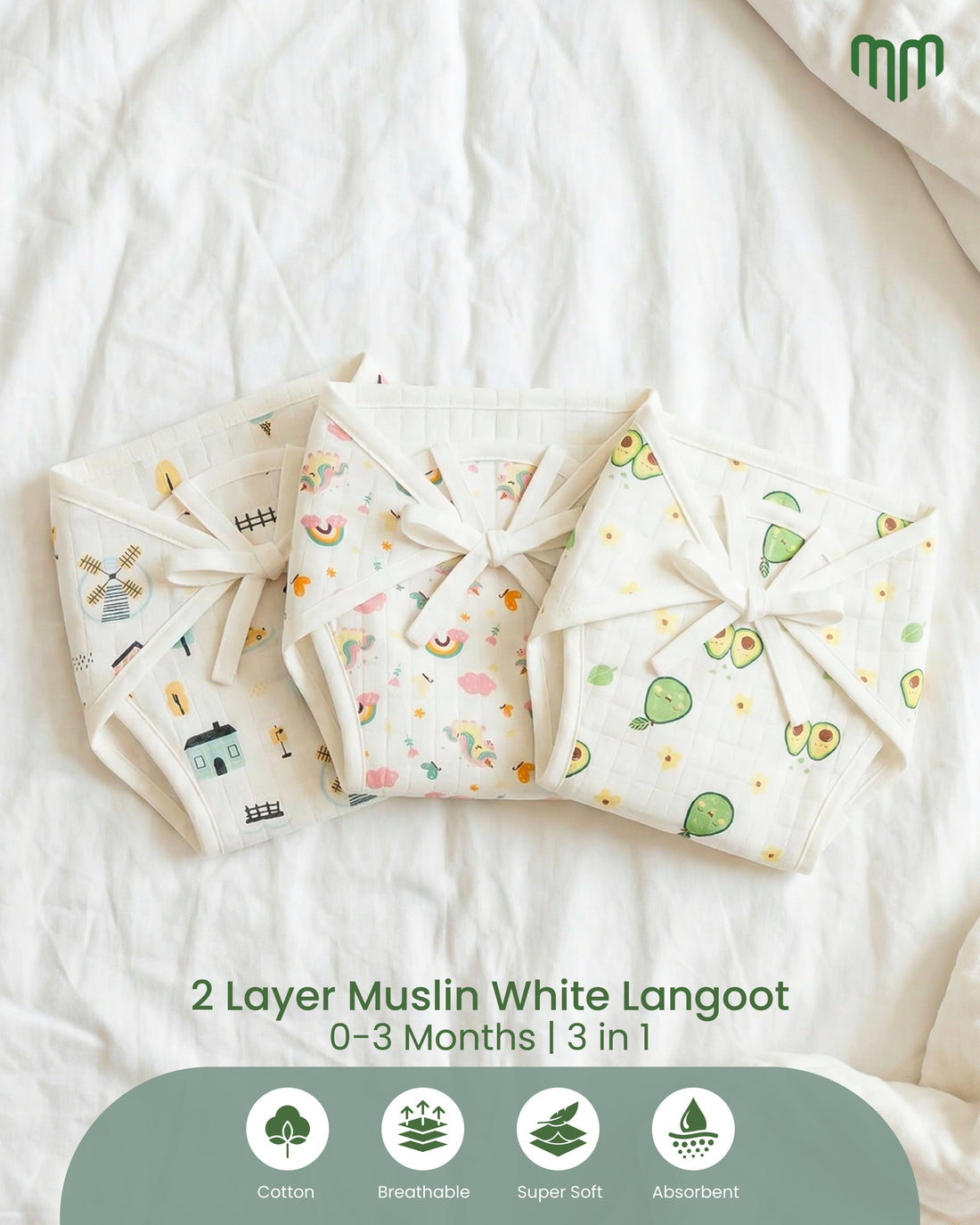 Muslin Nappies - Combo Packs