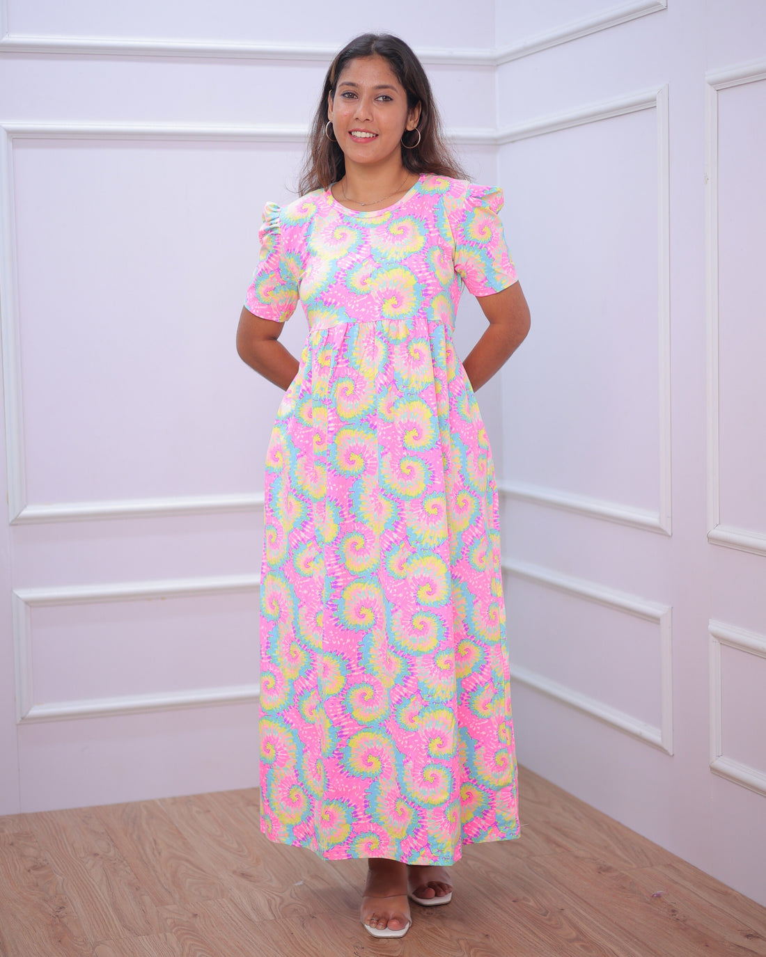 Rangoli | Casual Non-Maternity Loungewear - Puff Sleeve | Full Length