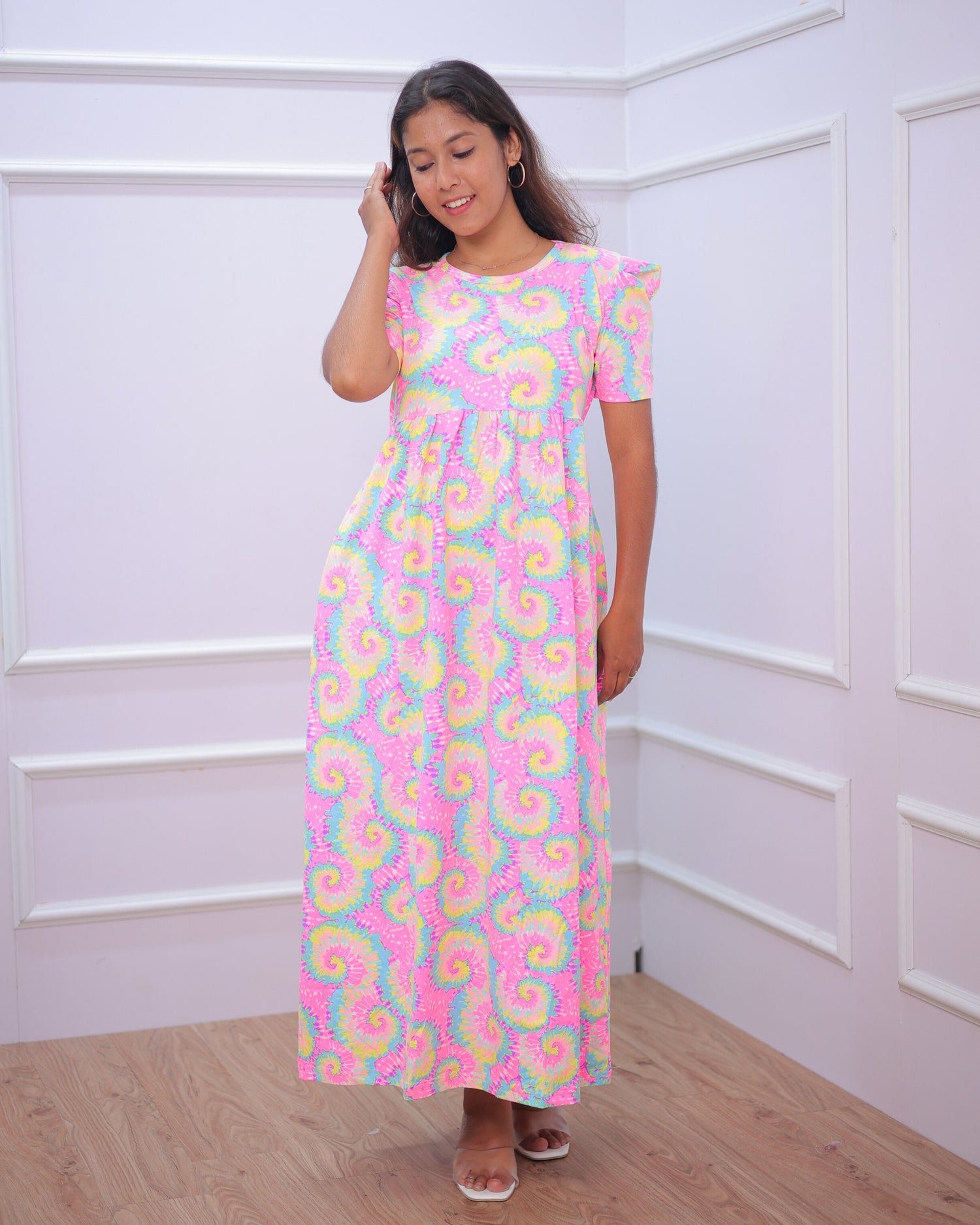 Rangoli | Casual Non-Maternity Loungewear - Puff Sleeve | Full Length