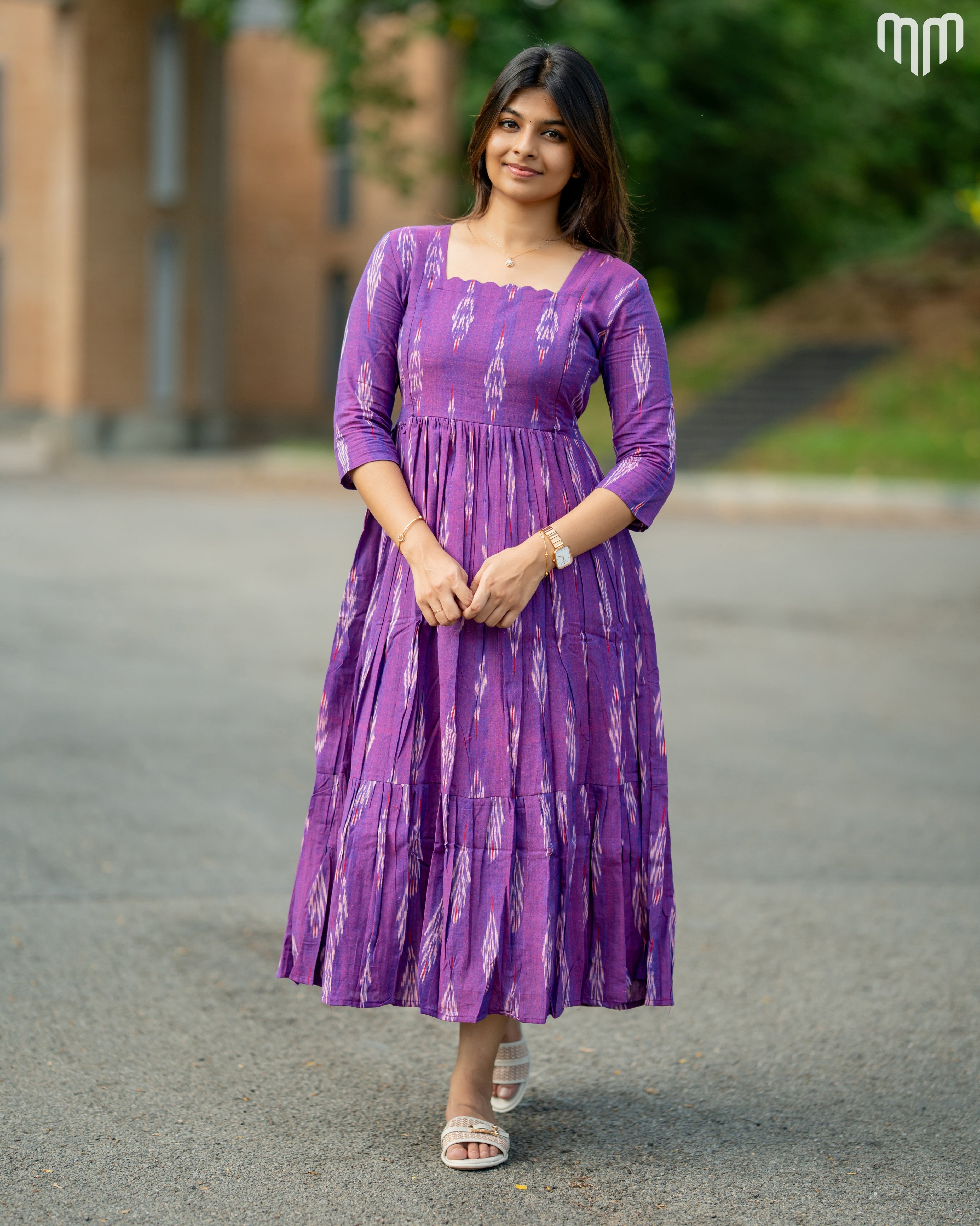 Ikkat Maternity Maxi