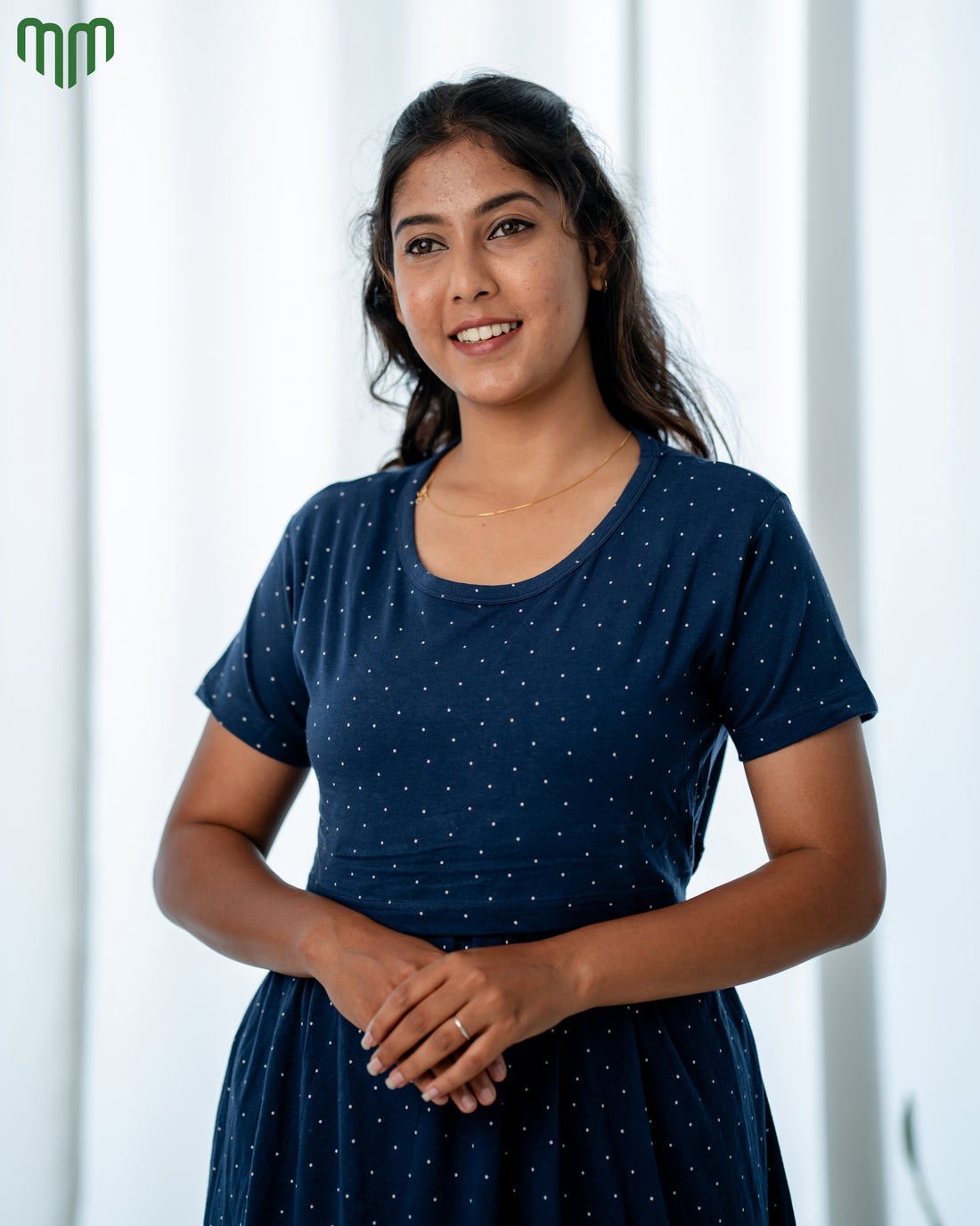 Tiny Dots Zipless Maternity Loungewear – Full Length