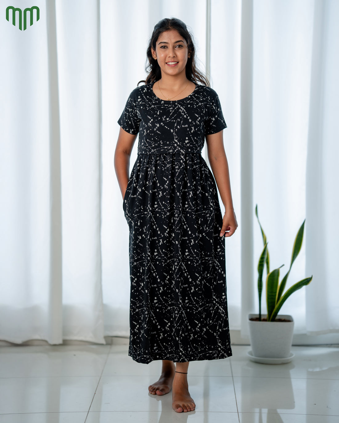 Charcoal Zipless Maternity Loungewear – Full Length
