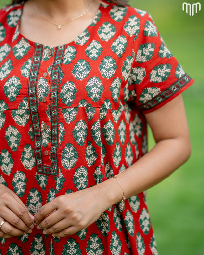 Diya Cotton Essential Button-Up Nighty
