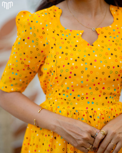 Yellow_Luv Maternity Maxi