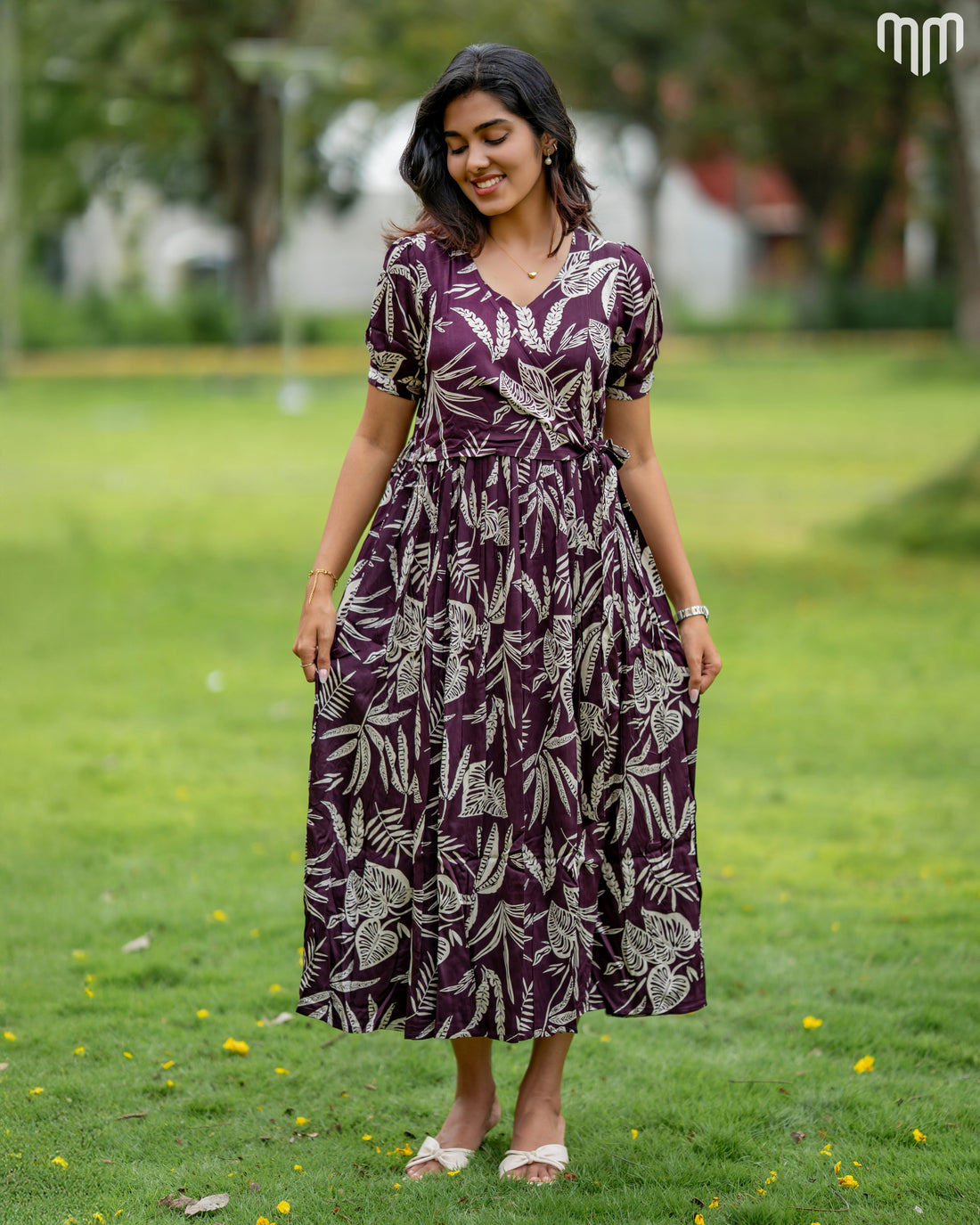 Wine Wrap Maternity Maxi