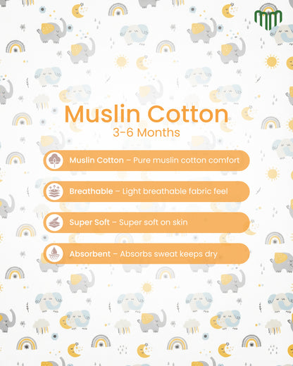 Little Elephant Muslin Jabla