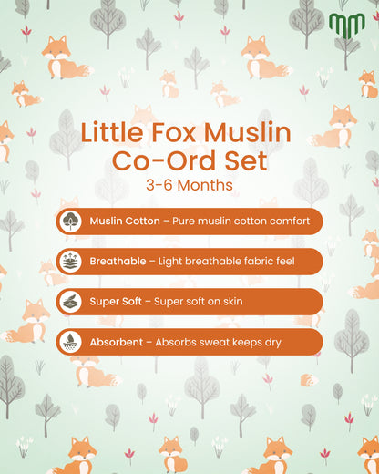 Little Fox Muslin Co-ord set