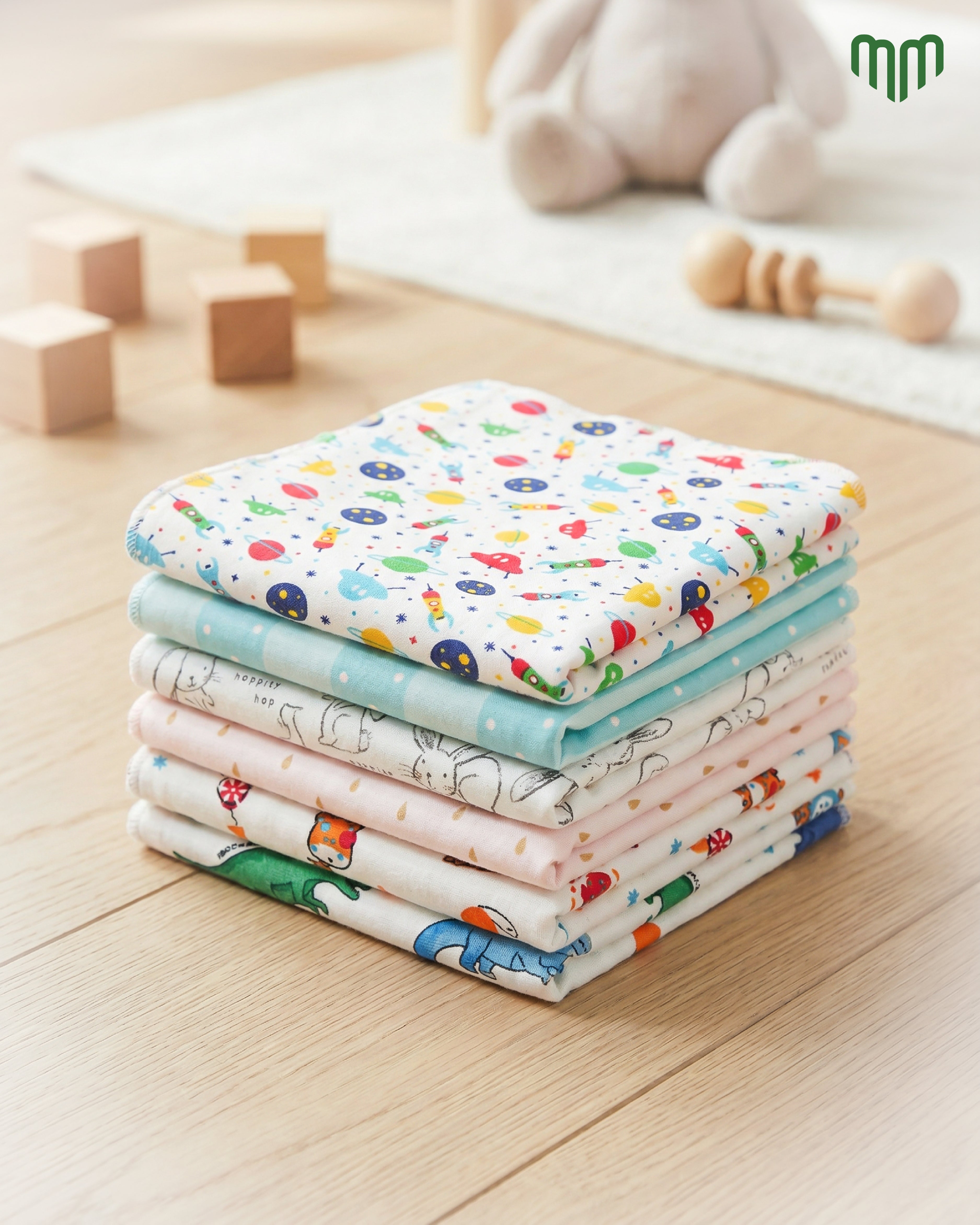 Cotton Wipes Small (Pack Of 6)