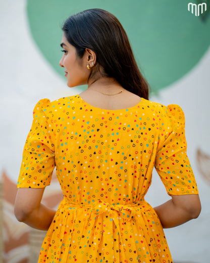 Yellow_Luv Maternity Maxi