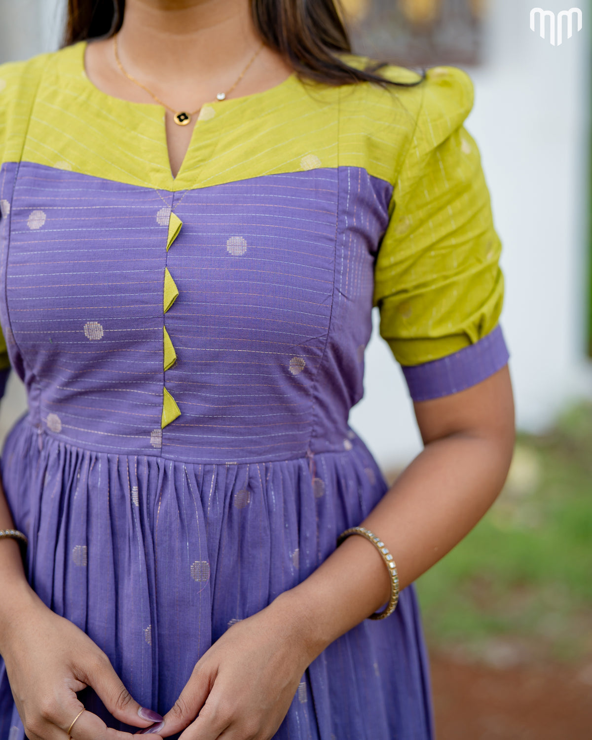 Sakshi_V1 Handloom Cotton Maternity Maxi with Full Cotton Lining