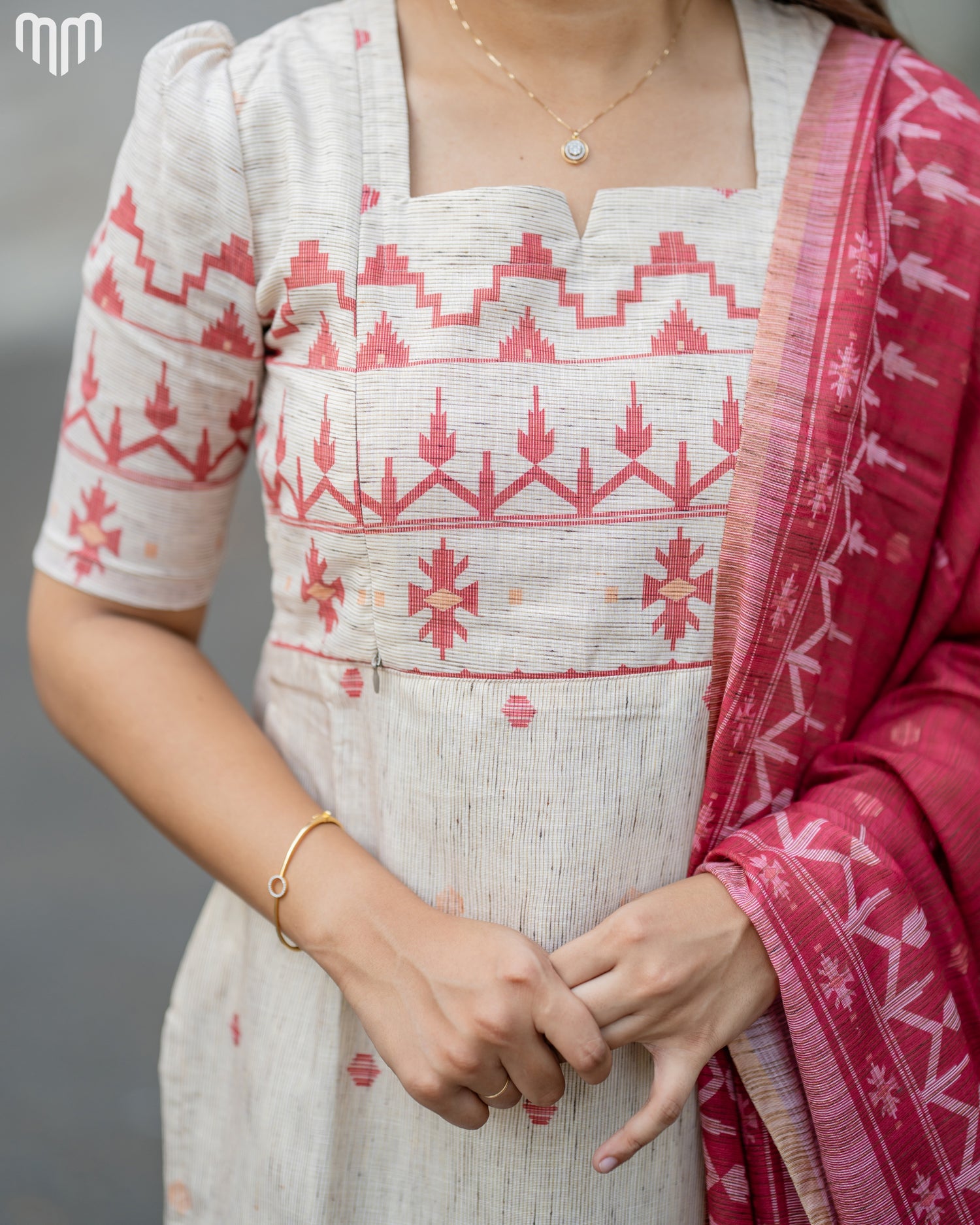 Jamdhani Silk_V2 Maternity Kurti Set