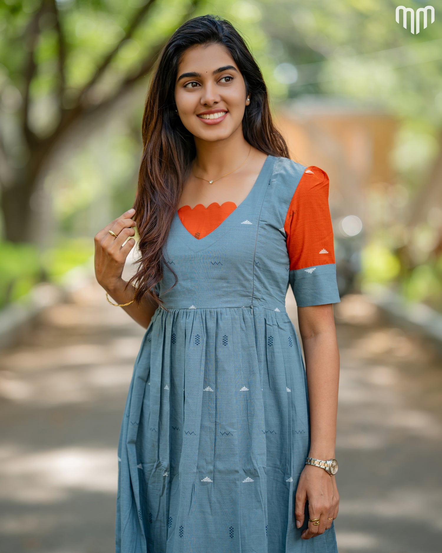 Diya Handloom Cotton Maternity Maxi