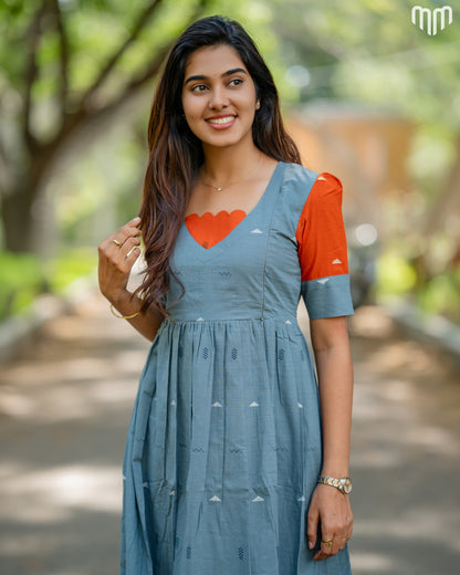 Diya Handloom Cotton Maternity Maxi