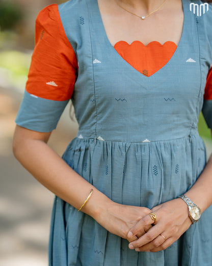 Diya Handloom Cotton Maternity Maxi