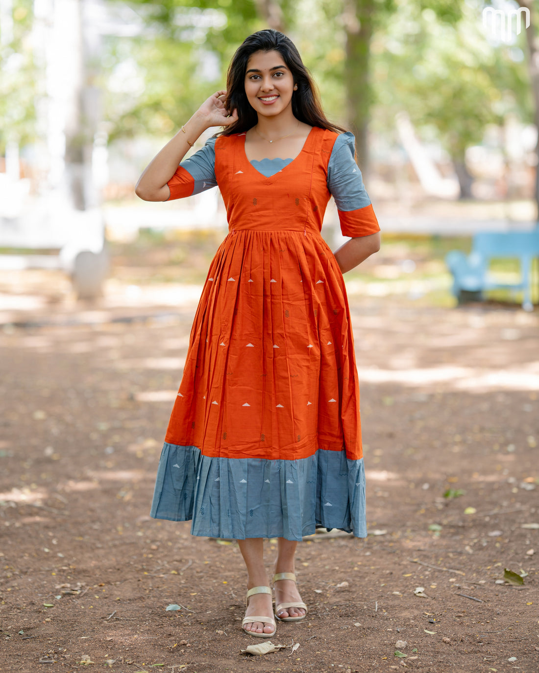 Iniya Handloom Cotton Maternity Maxi