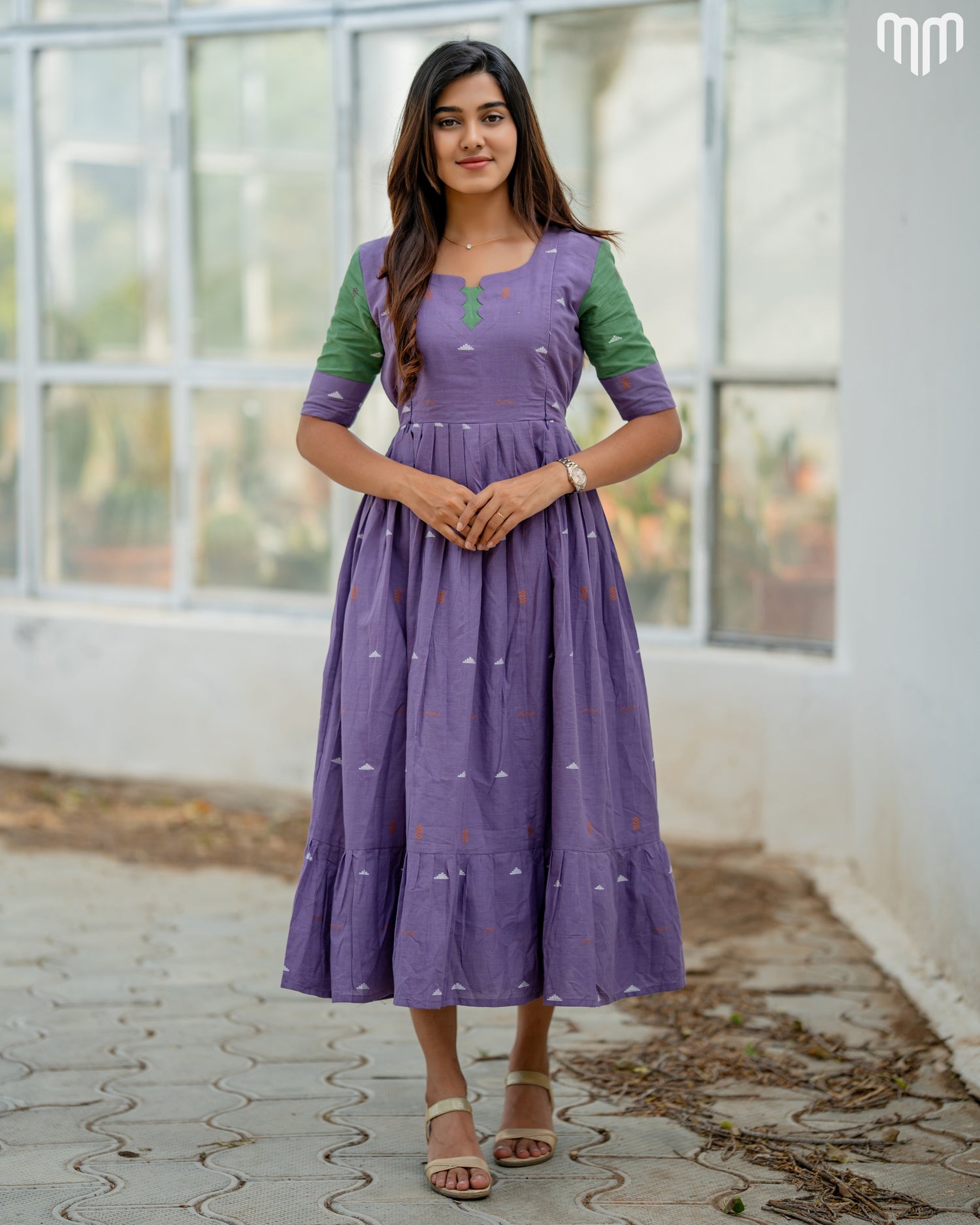 Shrizal Handloom Cotton Maternity Maxi