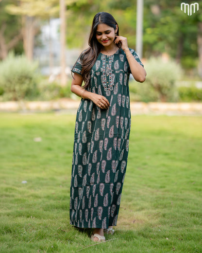 Kenya Cotton Essential Button-Up Nighty