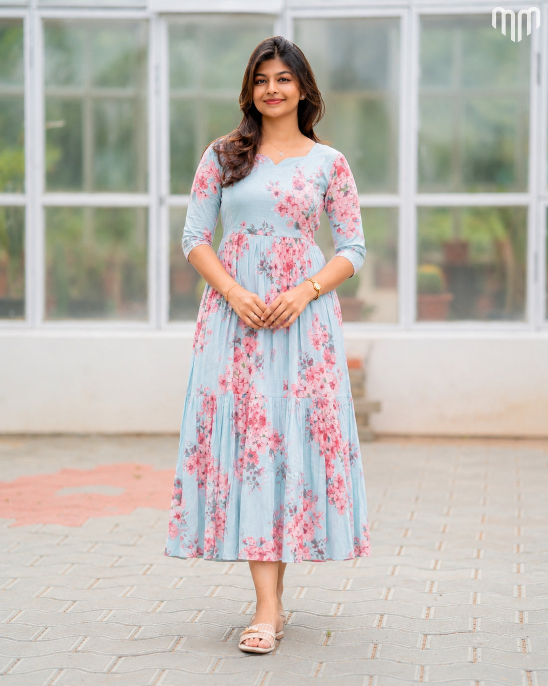 Blossom_Blue Maternity Maxi