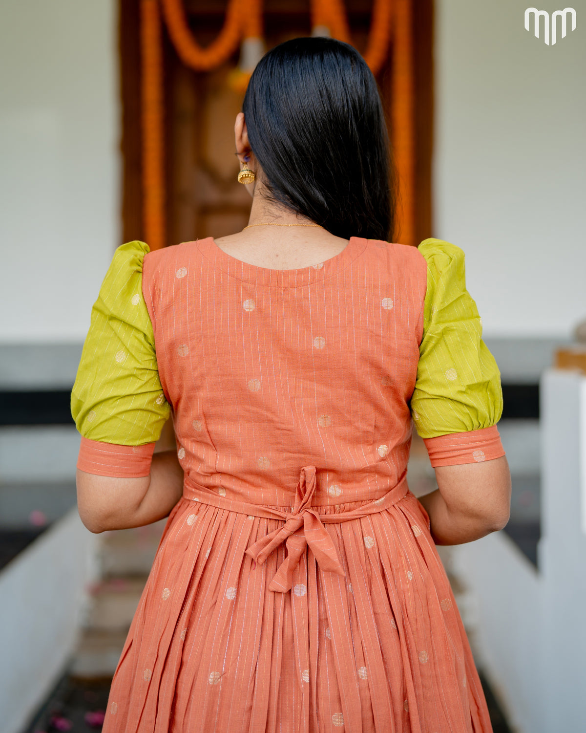 Sakshi_V3 Handloom Cotton Maternity Maxi with Full Cotton Lining