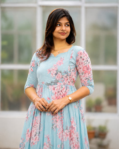 Blossom_Blue Maternity Maxi