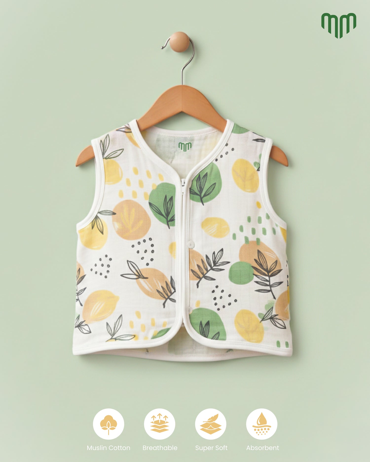 Little Leaf Muslin Jabla
