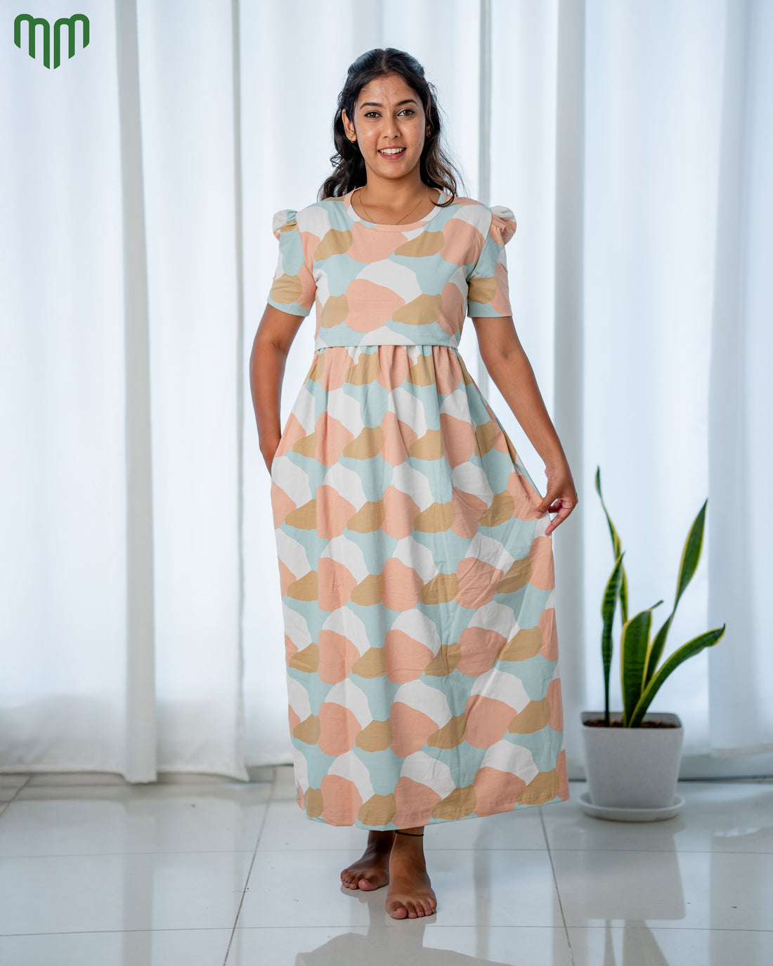 Creamy Zipless Maternity Loungewear – Full Length
