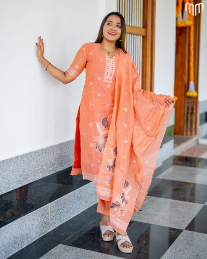 Manvika Designer Maternity Kurti Set with top cotton lining