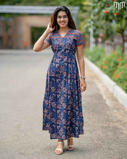 Anjali_V2 Maternity Cotton Maxi Nighty