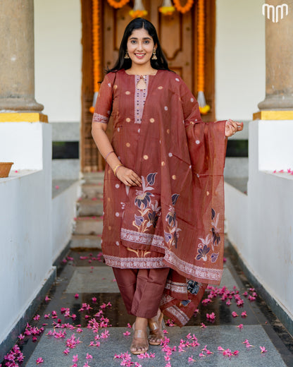Eshanya Designer Maternity Kurti Set with top cotton lining