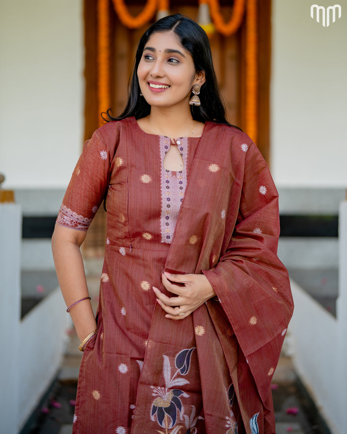 Eshanya Designer Maternity Kurti Set with top cotton lining