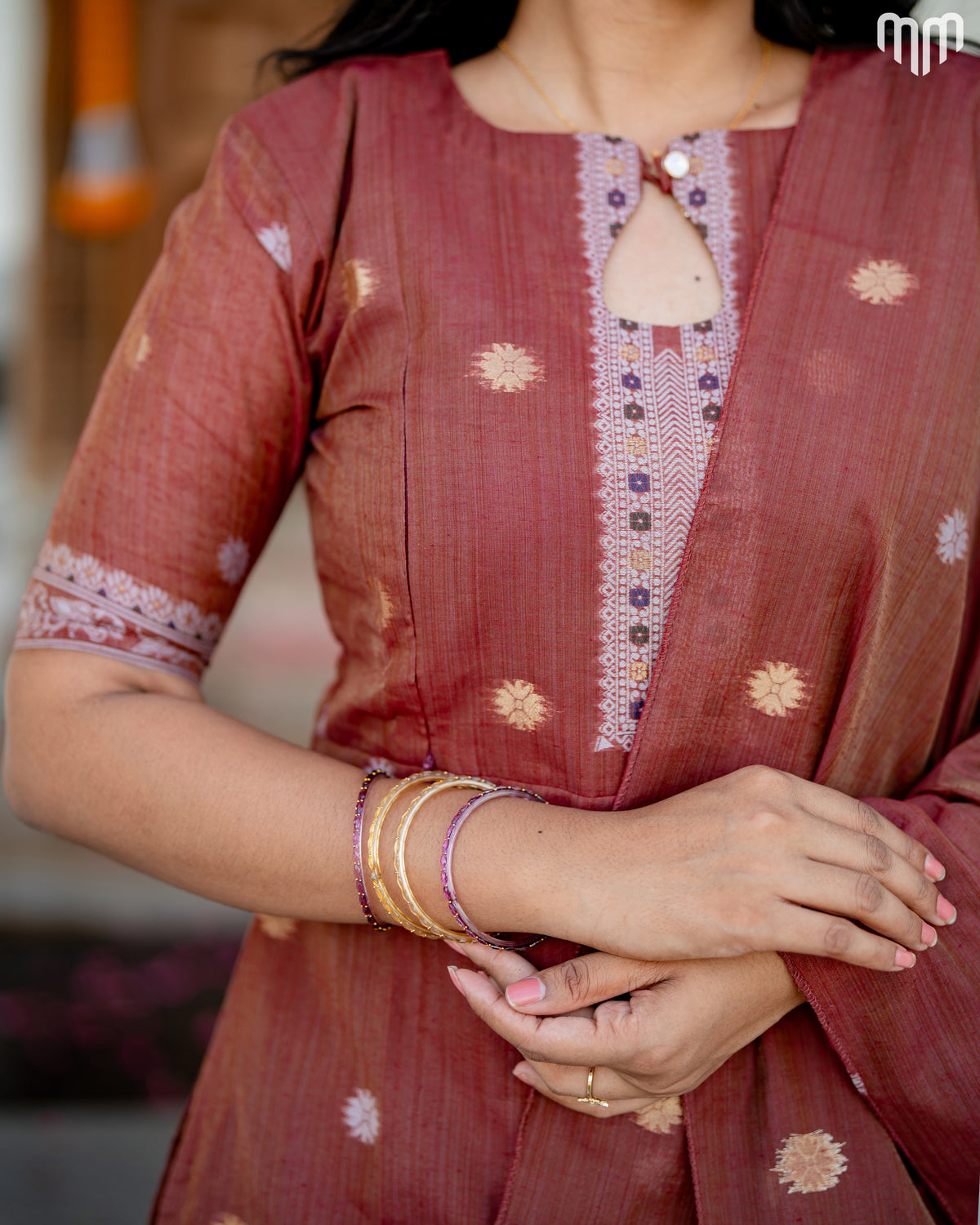 Eshanya Designer Maternity Kurti Set with top cotton lining