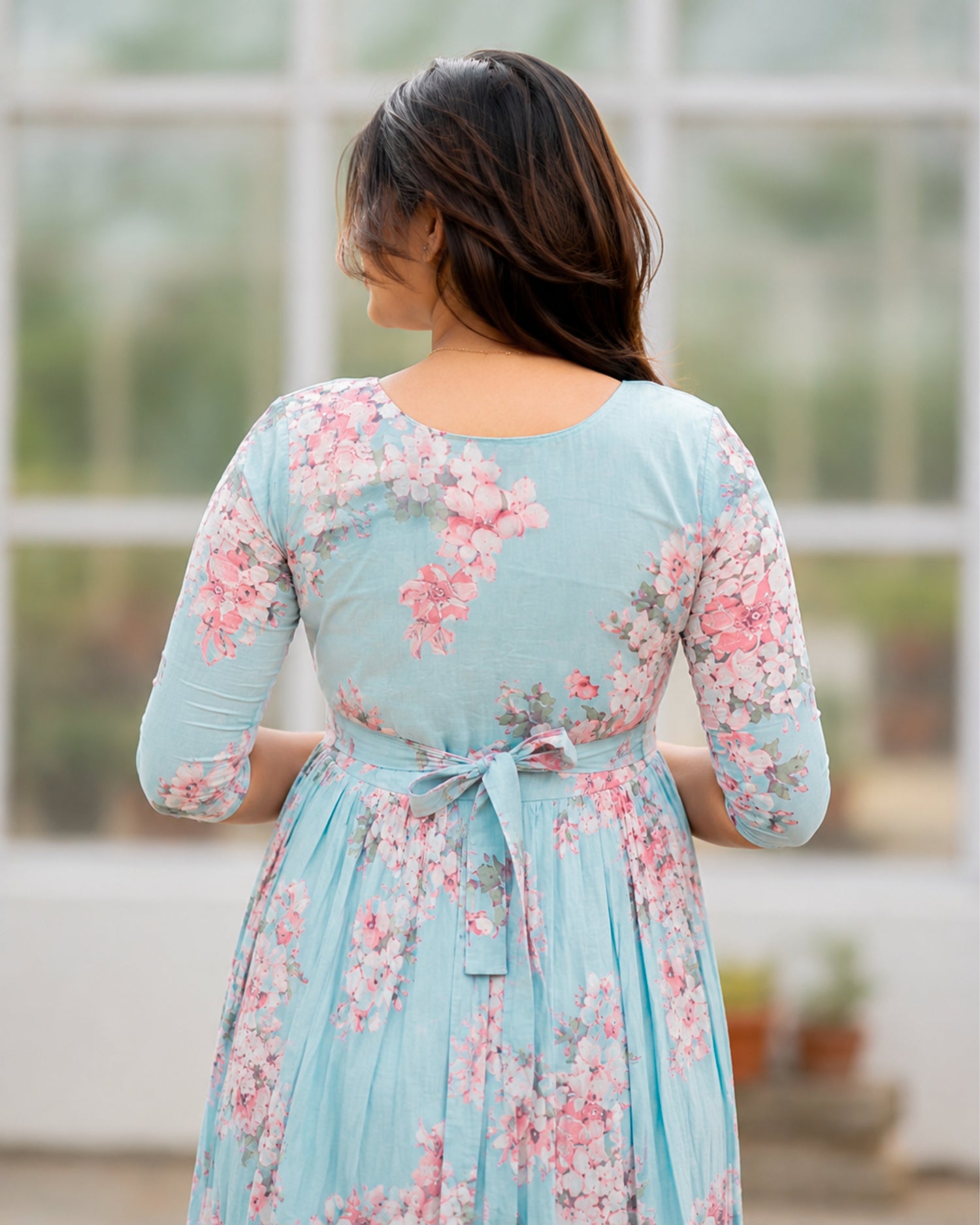 Blossom_Blue Maternity Maxi