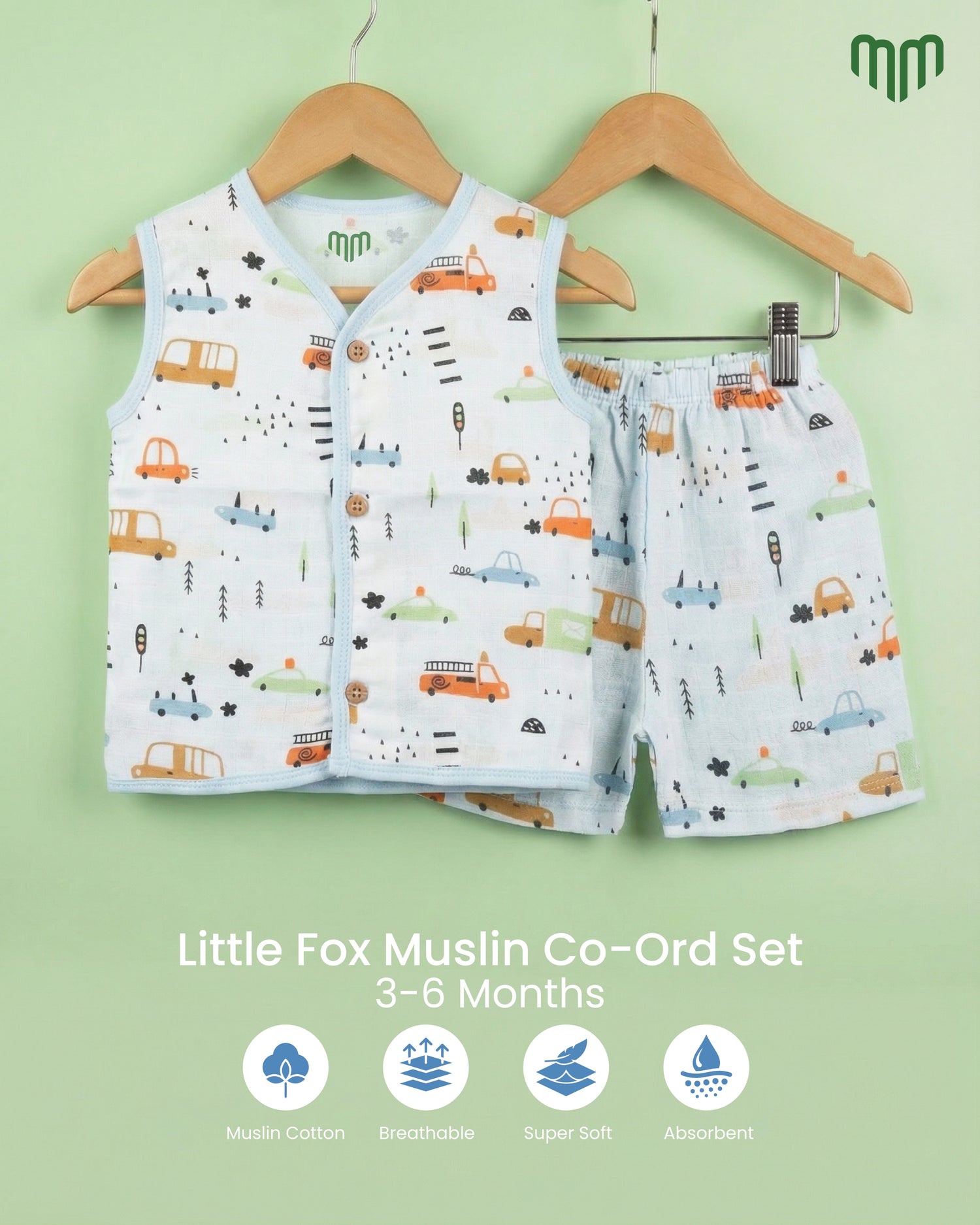 Little Explorer Muslin Co-ord set