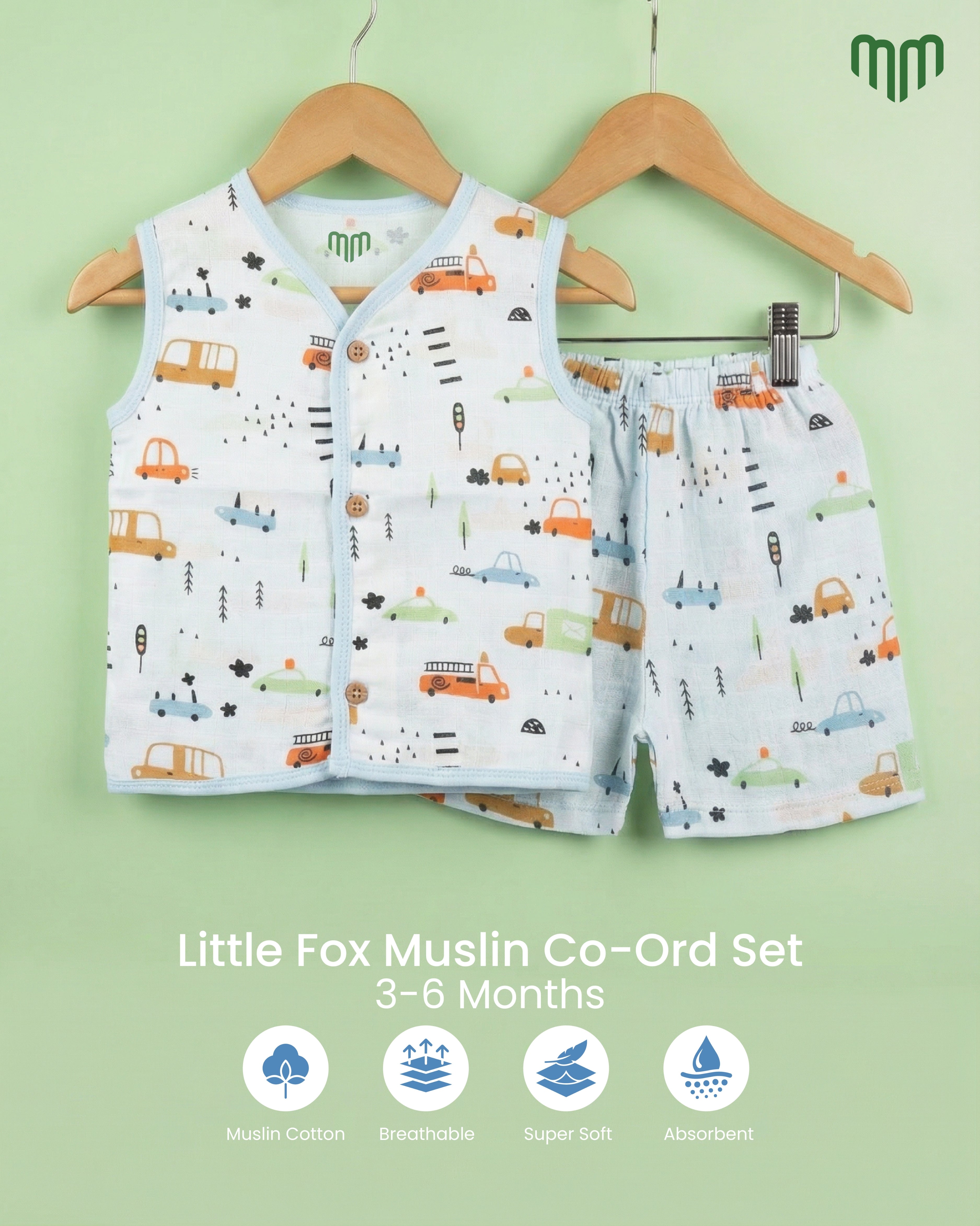Little Explorer Muslin Co-ord set