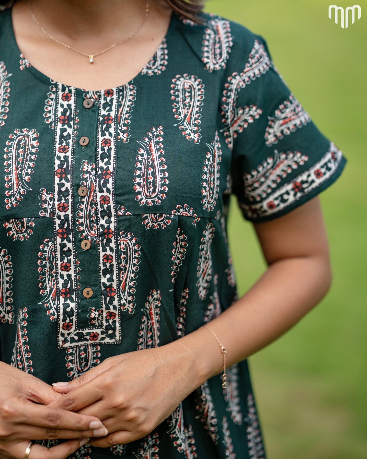 Kenya Cotton Essential Button-Up Nighty