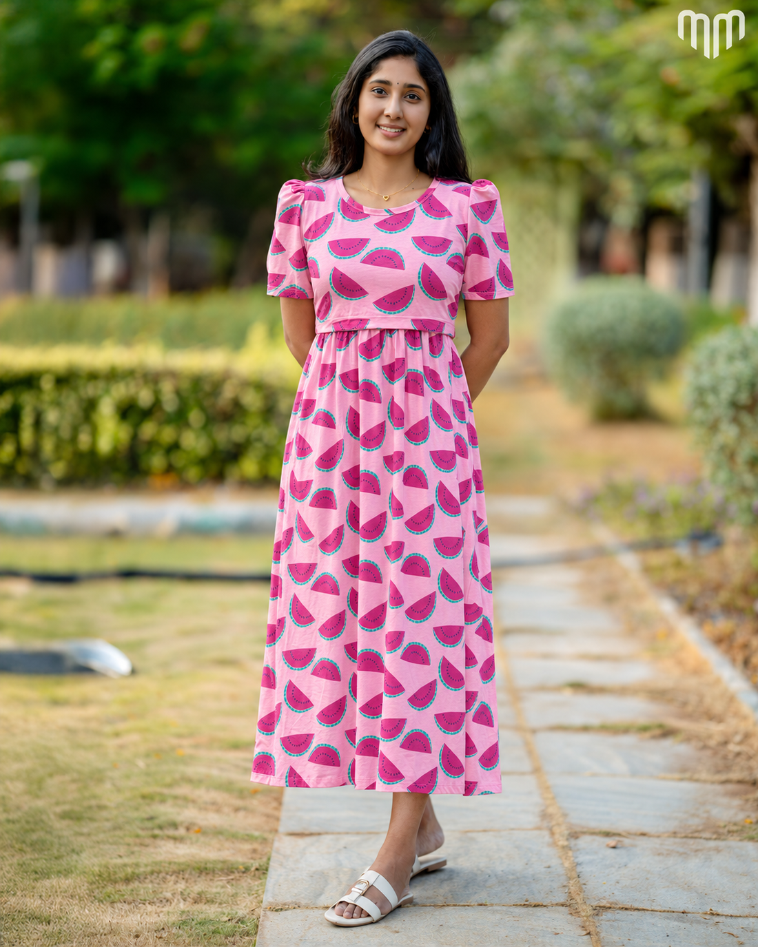 Watermelon Pink Zipless Maternity Loungewear – Full Length - product image 1 | MMWEAR