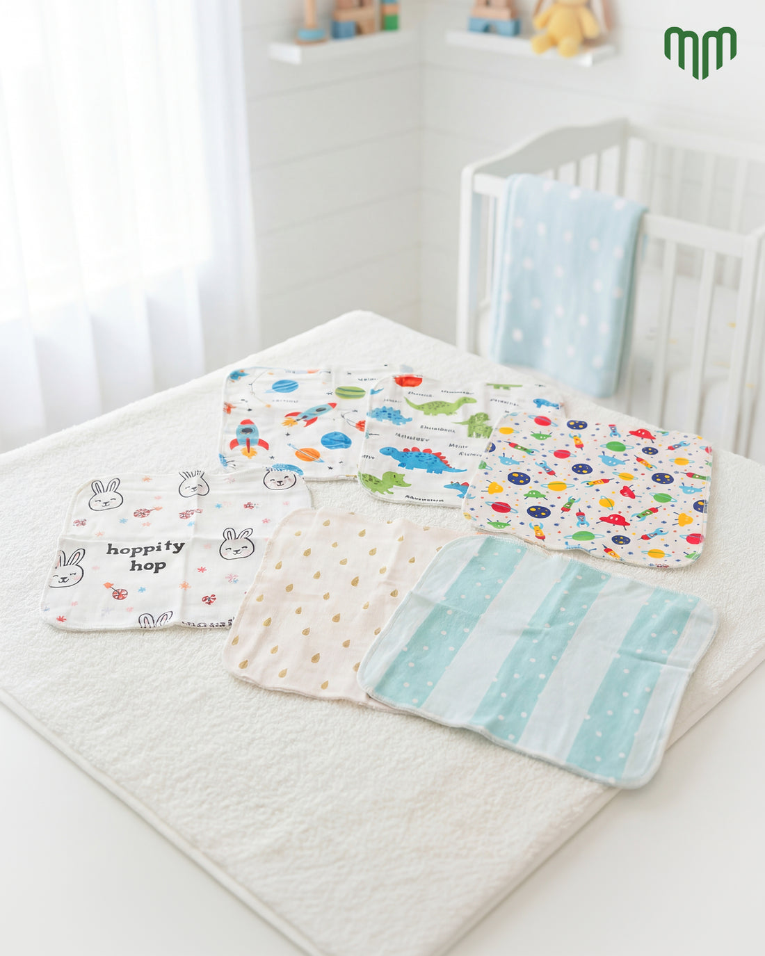 Cotton Wipes Small (Pack Of 6)